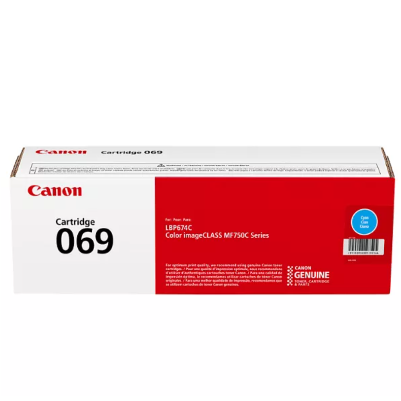 Canon 069 Laser Toner Cartridges – Black, Cyan, Yellow, Magenta (Individual)