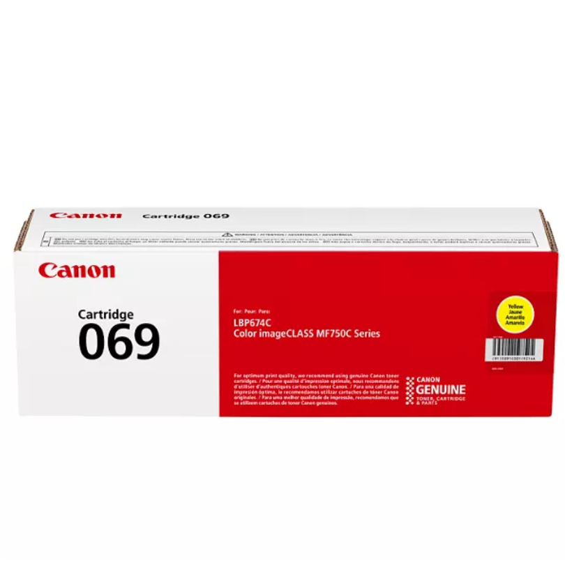 Canon 069 Laser Toner Cartridges – Black, Cyan, Yellow, Magenta (Individual)