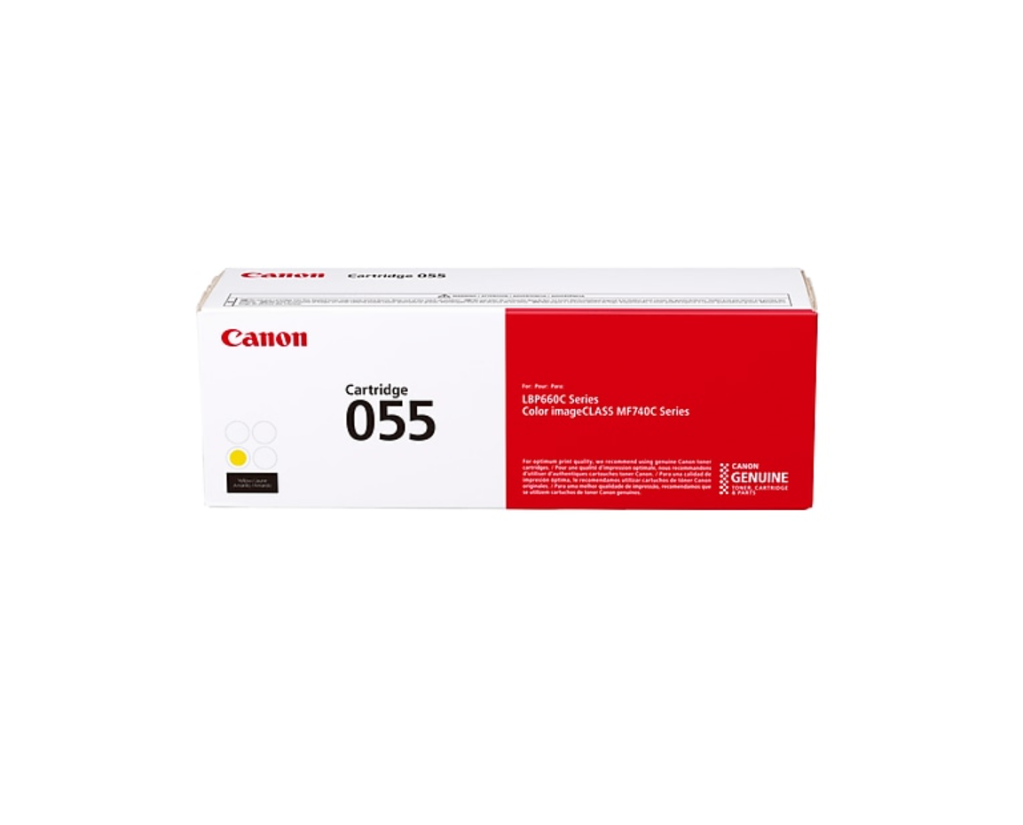 Canon 055 Laser Toner Cartridges – Black, Cyan, Yellow, Magenta (Individual)