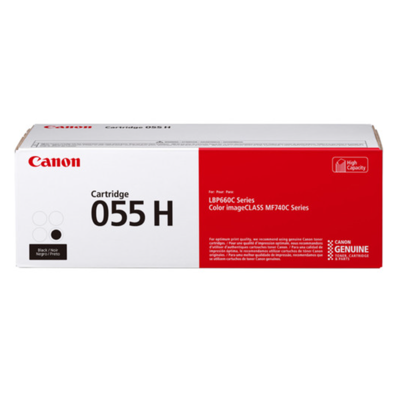Canon 055 High Yield Laser Toner Cartridges – Black, Cyan, Yellow, Magenta (Individual)