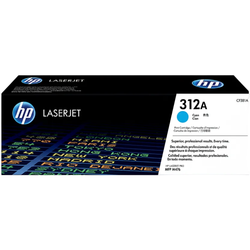 HP 312A Laser Toner Cartridges – Black, Cyan, Yellow, Magenta (Individual)
