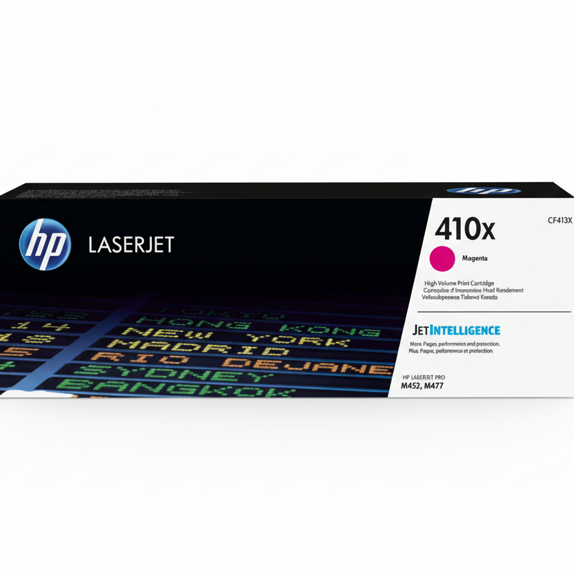HP 410X High Yield Laser Toner Cartridges – Black, Cyan, Yellow, Magenta (Individual)
