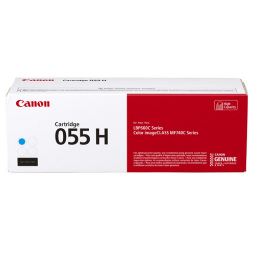 Canon 055 High Yield Laser Toner Cartridges – Black, Cyan, Yellow, Magenta (Individual)