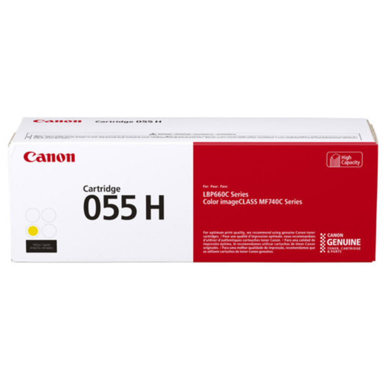 Canon 055 High Yield Laser Toner Cartridges – Black, Cyan, Yellow, Magenta (Individual)